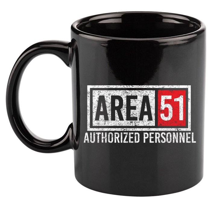 AREA 51 Authorized Personnel 11oz C Handle Ceramic Mug