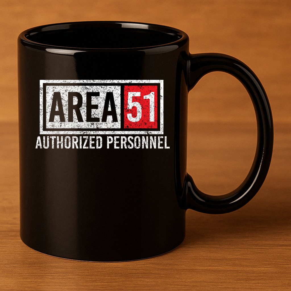 AREA 51 Authorized Personnel 11oz C Handle Ceramic Mug