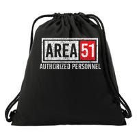 AREA 51 Authorized Personnel Drawstring Bag