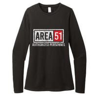 AREA 51 Authorized Personnel Womens CVC Long Sleeve Shirt