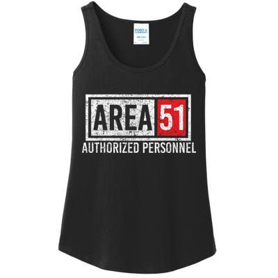 AREA 51 Authorized Personnel Ladies Essential Tank