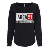 AREA 51 Authorized Personnel Womens California Wash Sweatshirt