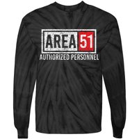 AREA 51 Authorized Personnel Tie-Dye Long Sleeve Shirt