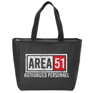 AREA 51 Authorized Personnel Zip Tote Bag