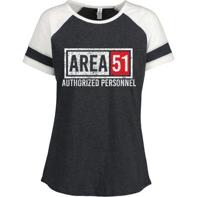 AREA 51 Authorized Personnel Enza Ladies Jersey Colorblock Tee