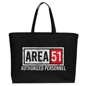 AREA 51 Authorized Personnel Cotton Canvas Jumbo Tote