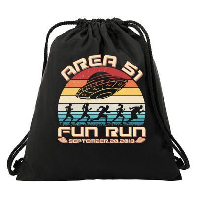 Area 51 Fun Run September 20 2019 Vintage Drawstring Bag