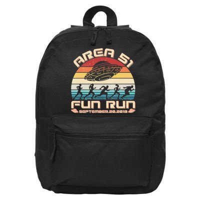 Area 51 Fun Run September 20 2019 Vintage 16 in Basic Backpack