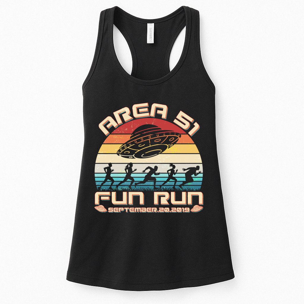 Area 51 Fun Run September 20 2019 Vintage Womens Tank Top