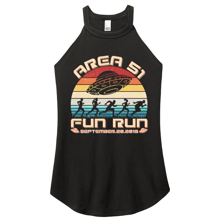 Area 51 Fun Run September 20 2019 Vintage Women's Perfect Tri Rocker Tank