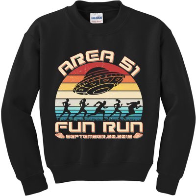 Area 51 Fun Run September 20 2019 Vintage Kids Sweatshirt