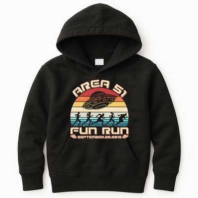 Area 51 Fun Run September 20 2019 Vintage Kids Hoodie