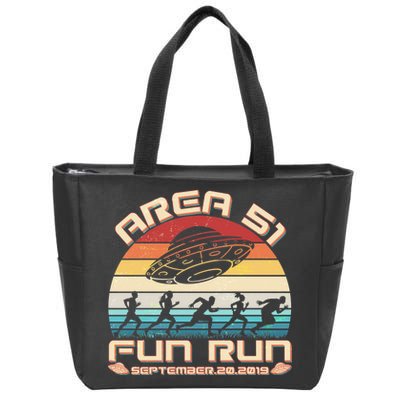 Area 51 Fun Run September 20 2019 Vintage Zip Tote Bag