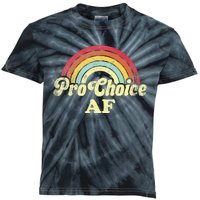 Af Rainbow Feminist Retro Vintage Kids Tie-Dye T-Shirt