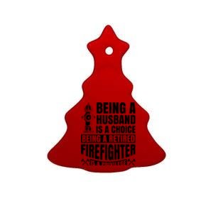 A Retired Firefighter Is A Privilege Gift Ceramic Tree Ornament