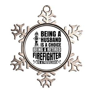 A Retired Firefighter Is A Privilege Gift Metallic Star Ornament