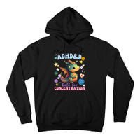 ADHD&D Roll For Concentration Cute Watercolor Dragon Tall Hoodie