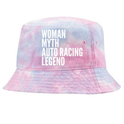 Auto Racing Funny Gift Myth Auto Racing Legend Meaningful Gift Tie-Dyed Bucket Hat