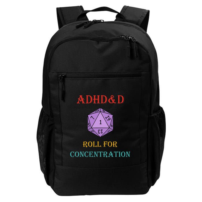 Adhd&D Roll For Concentration Vintage Quote Backpack
