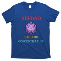 Adhd&D Roll For Concentration Vintage Quote T-Shirt