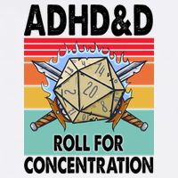 Adhd Roll For Concentration Funny Gamer Garment-Dyed Sweatshirt
