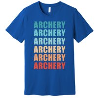 Archery Retro Fathers Day Vintage Cute Gift Premium T-Shirt