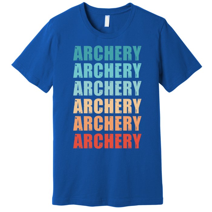 Archery Retro Fathers Day Vintage Cute Gift Premium T-Shirt