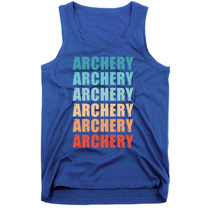 Archery Retro Fathers Day Vintage Cute Gift Tank Top