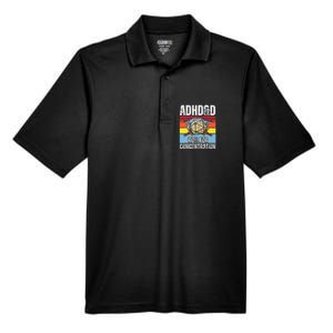 Adhd&D Roll For Concentration Funny Gamer Men's Origin Performance Pique Polo