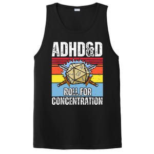 Adhd&D Roll For Concentration Funny Gamer PosiCharge Competitor Tank