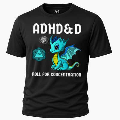ADHD&D Roll For Concentration Cute Dragon  Performance Shirt