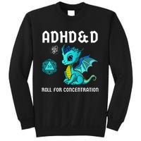 ADHD&D Roll For Concentration Cute Dragon  Sweatshirt