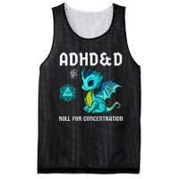 ADHD&D Roll For Concentration Cute Dragon  Mesh Reversible Basketball Jersey Tank