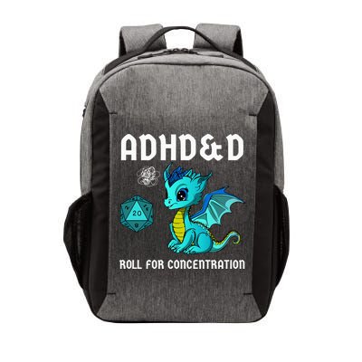 ADHD&D Roll For Concentration Cute Dragon  Vector Backpack