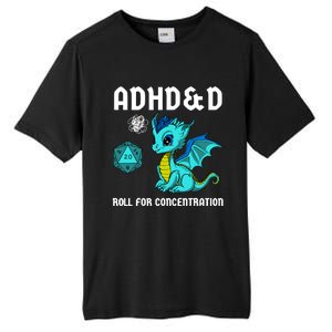 Adhd&D Roll For Concentration Cute Dragon Tall Fusion ChromaSoft Performance T-Shirt