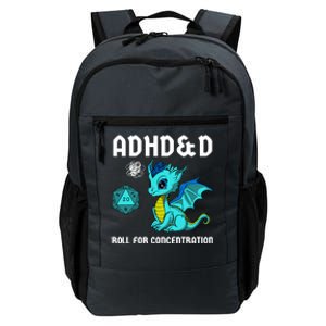 Adhd&D Roll For Concentration Cute Dragon Daily Commute Backpack