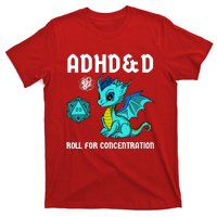 Adhd&D Roll For Concentration Cute Dragon T-Shirt