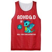 Adhd&D Roll For Concentration Cute Dragon Mesh Reversible Basketball Jersey Tank