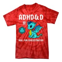 Adhd&D Roll For Concentration Cute Dragon Tie-Dye T-Shirt