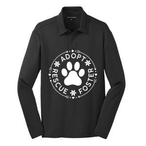 Adopt Rescue Foster Dog Lover Pet Adoption Foster To Adopt Silk Touch Performance Long Sleeve Polo