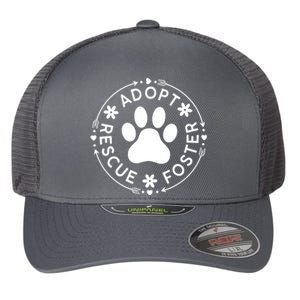 Adopt Rescue Foster Dog Lover Pet Adoption Foster To Adopt Flexfit Unipanel Trucker Cap