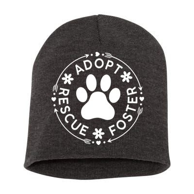 Adopt Rescue Foster Dog Lover Pet Adoption Foster To Adopt Short Acrylic Beanie