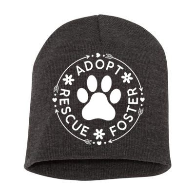 Adopt Rescue Foster Dog Lover Pet Adoption Foster To Adopt Short Acrylic Beanie