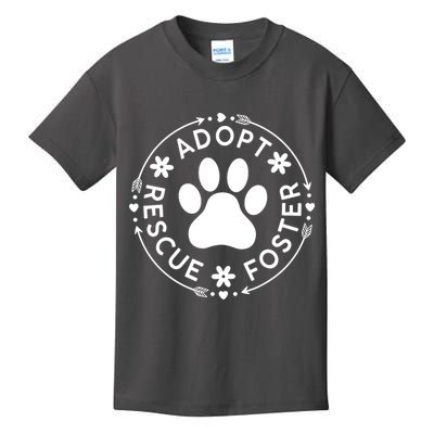 Adopt Rescue Foster Dog Lover Pet Adoption Foster To Adopt Kids T-Shirt