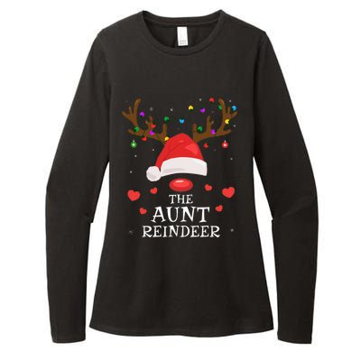 Aunt Reindeer Family Matching Christmas Auntie Aunt Funny Womens CVC Long Sleeve Shirt