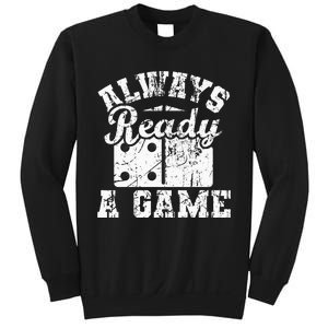 Always Ready For A Game Dominoes Lover Domino Player Sweatshirt