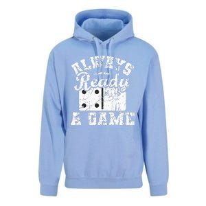 Always Ready For A Game Dominoes Lover Domino Player Unisex Surf Hoodie