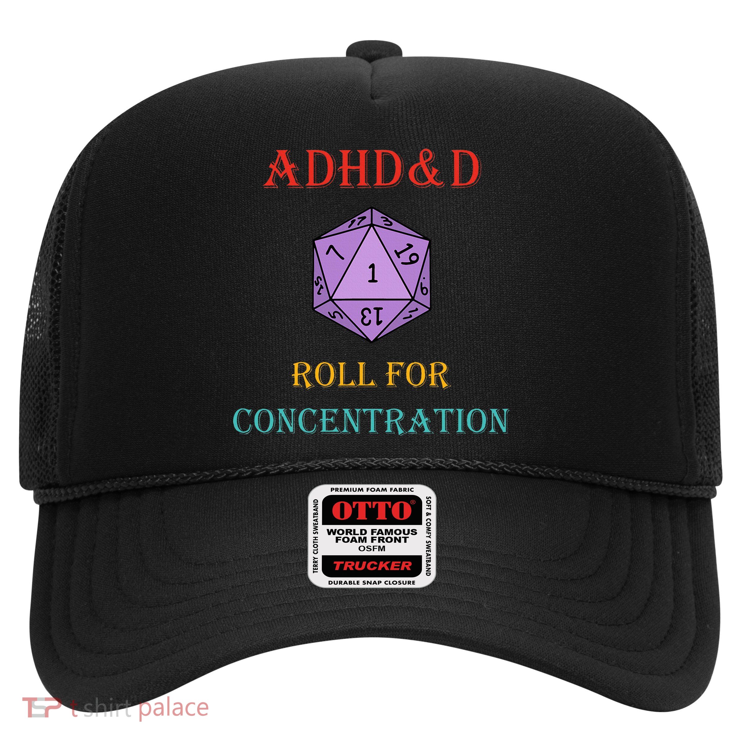Adhd&D Roll For Concentration Trucker Hat