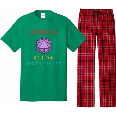 Adhd&D Roll For Concentration Pajama Set