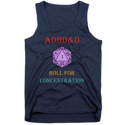 Adhd&D Roll For Concentration Tank Top